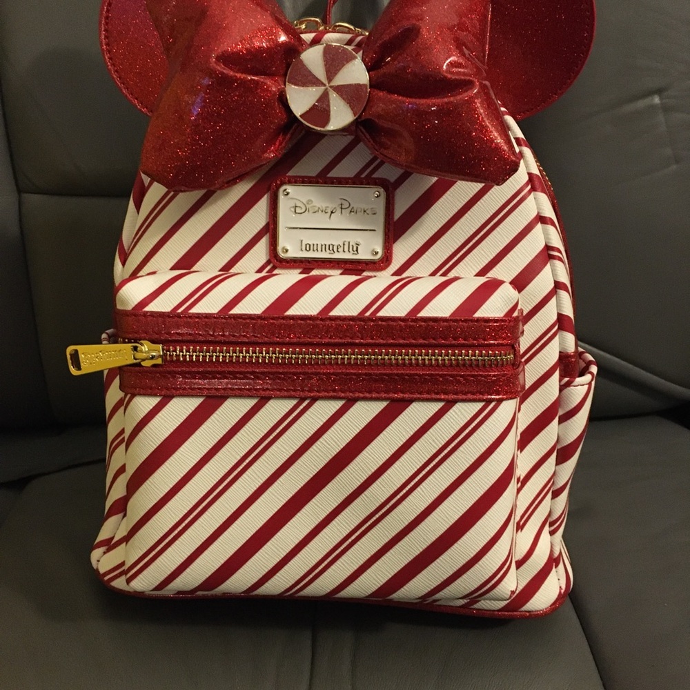 Disney Peppermint Loungefly  Backpack Candy Cane
